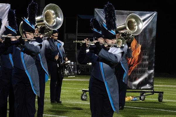 Chesapeake High School Marching Band Performing
